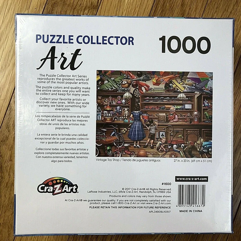 Vintage‎ Toy Shop 1000 Piece Puzzle Collector Art By Sergio Botero NEW Sealed